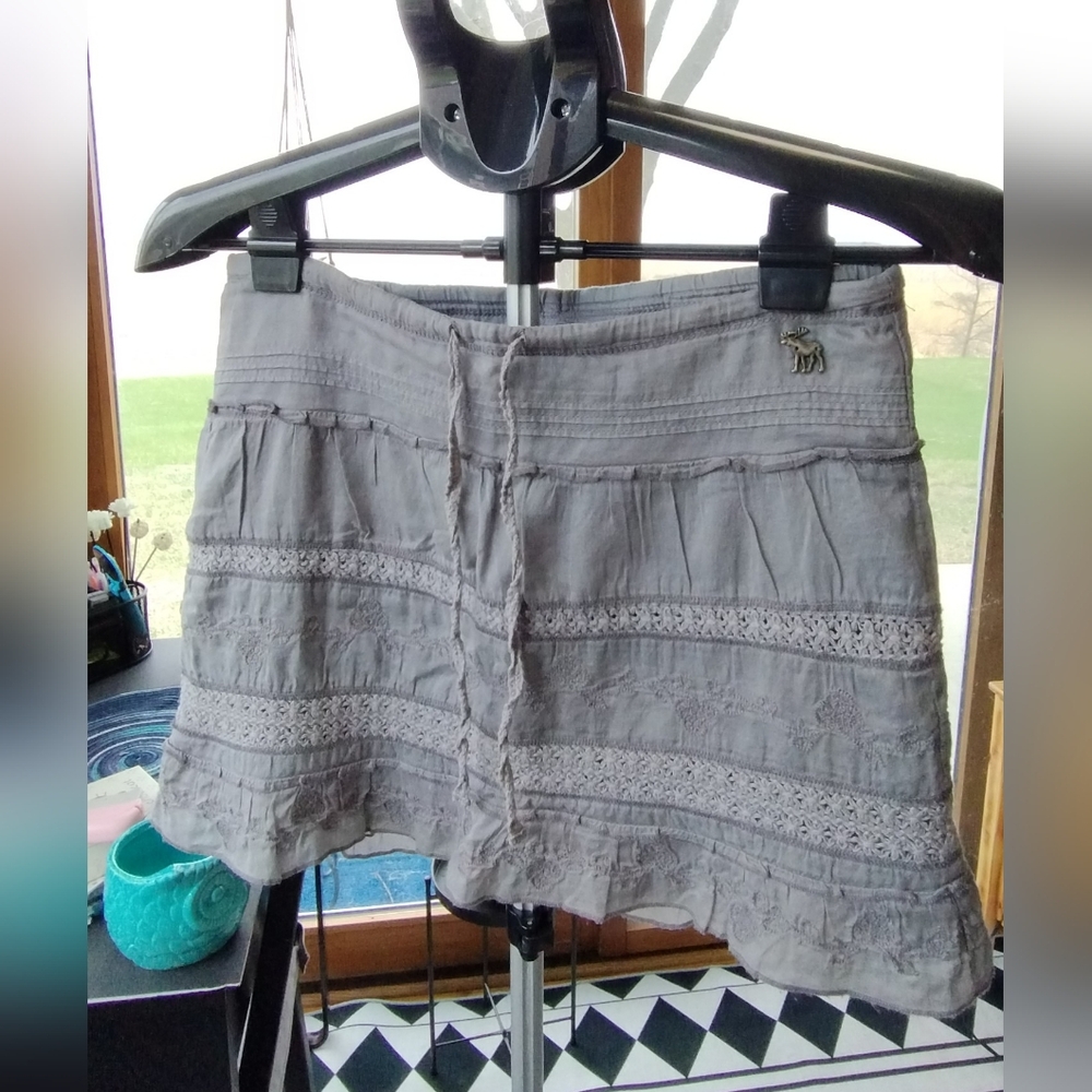 Vintage Abercrombie And Fitch Grey Size Medium Skirt